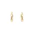 Gold Round Earrings