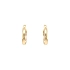 Gold Round Earrings