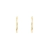 Gold Round Earrings