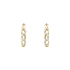 Gold Earrings with Zircons