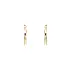 Gold Round Earrings