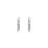White Gold Round Earrings