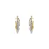 Gold Round Earrings made of Combination Gold