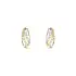Gold Earrings with Zircons