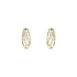 Gold Earrings with Zircons