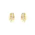 Gold Earrings with Zircons