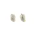 Gold Earrings with Zircons