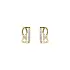 Gold Earrings with Zircons