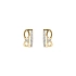 Gold Earrings with Zircons