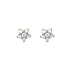 Gold Earrings with Zircons