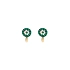 Gold Earrings with Zircons