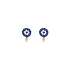 Gold Earrings with Zircons