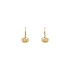 Gold Earrings Hearts with Zircons
