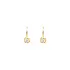 Gold Earrings with Zircons