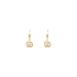 Gold Earrings with Zircons
