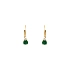Gold Earrings with Zircons