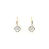 Gold Earrings with Zircons