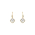 Gold Earrings with Zircons