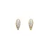 Gold Earrings with Zircons