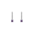 Gold Earrings with Zircons