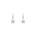 Gold Earrings Starfish with Zircons