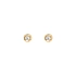 Gold Pecky Earrings with Zircones