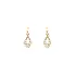 Gold Earrings with Zircons