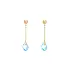 Gold dangle earrings