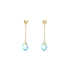 Gold dangle earrings