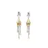 Gold Combination dangle earrings