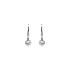 White Gold Ball Earrings