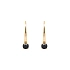 Gold Earrings with Zircons