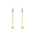 Gold dangle earrings