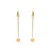 Gold dangle earrings