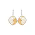 Gold dangle earrings Zircones