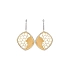 Gold dangle earrings Zircones