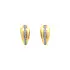 Gold Earrings with Zircons