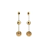 Gold dangle earrings