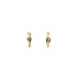 Gold Circular Earrings with Zircons