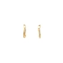 Gold Round Earrings
