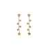 Gold Hanging Earrings Stars