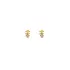 Gold Pecky Earrings with Zircones