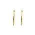 Gold Round Earrings