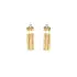 Gold Round Earrings