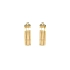 Gold Round Earrings