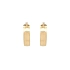 Gold Round Earrings