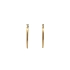 Gold Round Earrings
