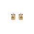Gold Round Earrings