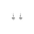 White Gold Hearts Earrings