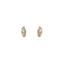 Gold Earrings with Zircons